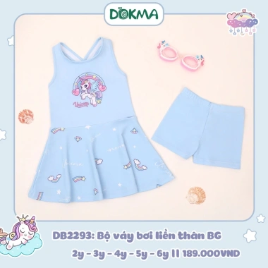 Bộ Đồ Bơi Dokma Hoạ Tiết Sinh Động cho Bé Gái - Màu Sắc Bắt Mắt, 179.000 VND