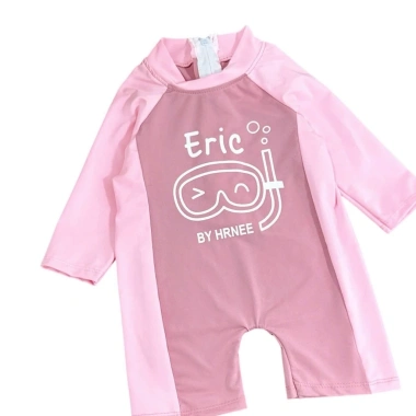 Bộ đồ bơi liền thân bé trai dài tay, hoạt hình Eric, kính lặn dễ thương, siêu mềm, độ bền cao, đồ bơi trẻ em 8-25kg, giá ưu đãi 60.000₫ 2