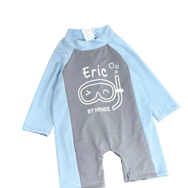 Bộ đồ bơi liền thân bé trai dài tay, hoạt hình Eric, kính lặn dễ thương, siêu mềm, độ bền cao, đồ bơi trẻ em 8-25kg, giá ưu đãi 60.000₫ 5