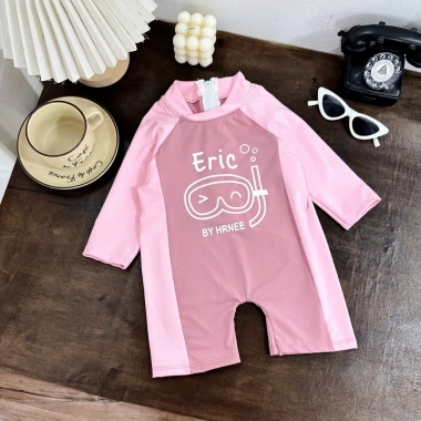 Bộ đồ bơi liền thân bé trai dài tay, hoạt hình Eric, kính lặn dễ thương, siêu mềm, độ bền cao, đồ bơi trẻ em 8-25kg, giá ưu đãi 60.000₫ 7