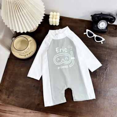 Bộ đồ bơi liền thân bé trai dài tay, hoạt hình Eric, kính lặn dễ thương, siêu mềm, độ bền cao, đồ bơi trẻ em 8-25kg, giá ưu đãi 60.000₫ 8