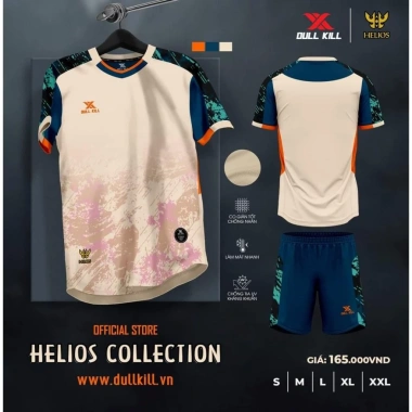 Bộ Đồ Bóng Đá Không Logo DullKill Helios Siêu Bền Siêu Đẹp Giá 180k Giảm 20%