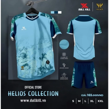 Bộ Đồ Bóng Đá Không Logo DullKill Helios Siêu Bền Siêu Đẹp Giá 180k Giảm 20%