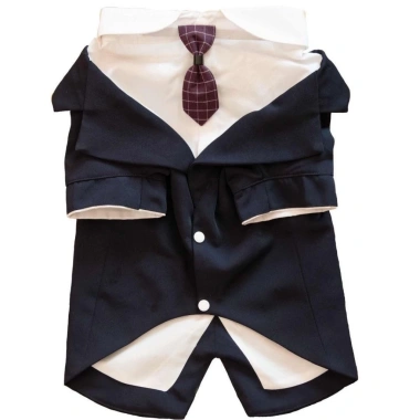 Bộ Đồ Chó Đầm Tuxedo Vàng Kích Thước Lớn - Frayed Edge, dành cho Shepherd, Labrador, Shiba Inu - Đám cưới & tiệc ảnh