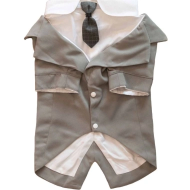 Bộ Đồ Chó Đầm Tuxedo Vàng Kích Thước Lớn - Frayed Edge, dành cho Shepherd, Labrador, Shiba Inu - Đám cưới & tiệc ảnh