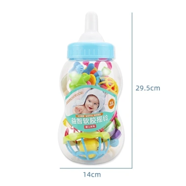 Bộ đồ chơi 9-11 món xúc xắc lục lạc đa màu, tiếng kêu, nhựa ABS cho bé sơ sinh giá 83.299 VND 9