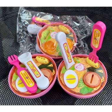 Bộ Đồ Chơi Baby Food Set 6 Món Hamburger, Bánh Pudding, Mì Ramen, Bánh Plan - Nhập Vai Khám Phá - Giá 105.000₫