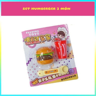 Bộ Đồ Chơi Baby Food Set 6 Món – Hamburger, Pudding, Mì Ramen, Bánh Plan – 24.500₫ 6