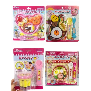 Bộ đồ chơi bánh Pudding Mell Chan - Hộp cơm trưa thỏ Gấu Bento Ramen, giả vờ - 33.822₫