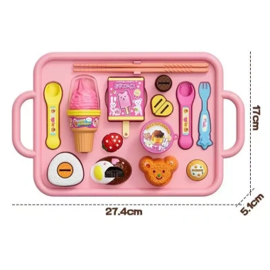 Bộ đồ chơi bánh Pudding Mell Chan - Hộp cơm trưa thỏ Gấu Bento Ramen, giả vờ - 33.822₫
