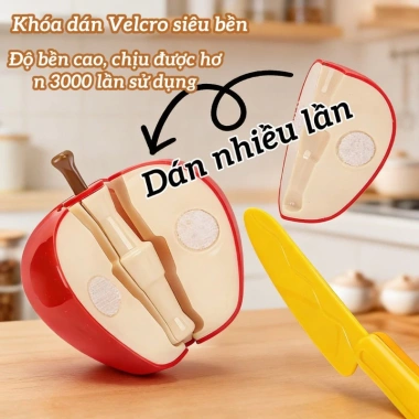 Bộ Đồ Chơi Cắt Hoa Quả Rau Củ 3D Nhựa ABS Không BPA - Học Nấu Ăn, Phát Triển Tư Duy - 219.000₫