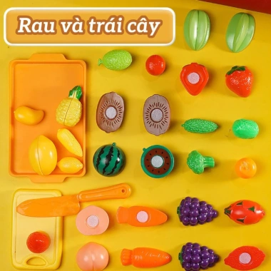 Bộ Đồ Chơi Cắt Hoa Quả Rau Củ 3D Nhựa ABS Không BPA - Học Nấu Ăn, Phát Triển Tư Duy - 219.000₫ 7 Bộ Đồ Chơi Cắt Hoa Quả Rau Củ 3D Nhựa ABS Không BPA - Học Nấu Ăn, Phát Triển Tư Duy - 219.000₫ 7