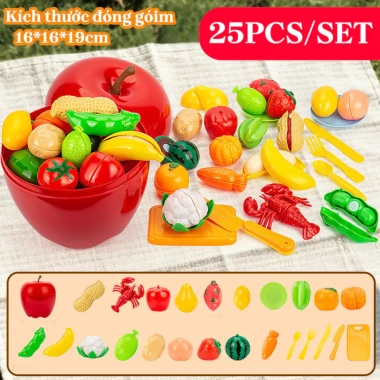 Bộ Đồ Chơi Cắt Hoa Quả Rau Củ 3D Nhựa ABS Không BPA - Học Nấu Ăn, Phát Triển Tư Duy - 219.000₫ 8 Bộ Đồ Chơi Cắt Hoa Quả Rau Củ 3D Nhựa ABS Không BPA - Học Nấu Ăn, Phát Triển Tư Duy - 219.000₫ 8