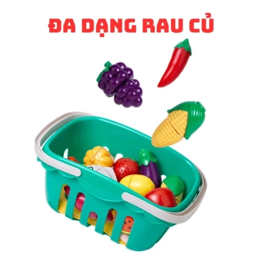 Bộ Đồ Chơi Cắt Hoa Quả Rau Củ Nhựa Loại To Giá ưu đãi 155.000đ Phát triển kỹ năng sáng tạo cho trẻ 7