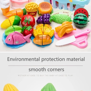 Bộ Đồ Chơi Cắt Thực Phẩm Rau Củ Quả Nhựa - Mô Phỏng Nhà Bếp Giáo Dục Trẻ Em 7 Bộ Đồ Chơi Cắt Thực Phẩm Rau Củ Quả Nhựa - Mô Phỏng Nhà Bếp Giáo Dục Trẻ Em 7