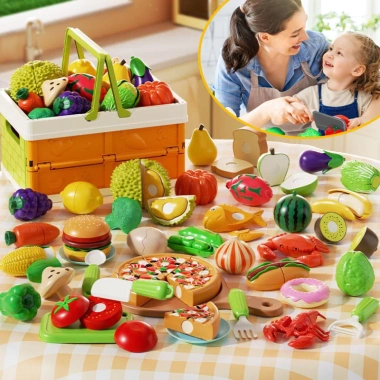Bộ Đồ Chơi Cắt Trái Cây Rau Củ 23/42PCS - Nấu Ăn Nhà Bếp An Toàn, Không Mùi, Giá Ưu Đãi 236.250₫