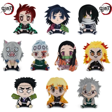 Bộ Đồ Chơi Demon Slayer Sang Trọng Giyuu Nezuko Tanjiro Inosuke Zenitsu Giá ưu đãi 397k