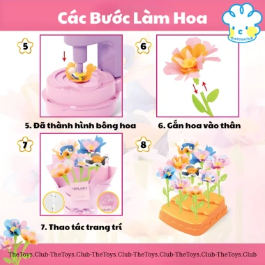 Bộ Đồ Chơi Làm Hoa - Máy Cầm Tay Tạo Hoa Sáng Tạo, Phát Triển Tư Duy Bé, Giá 280k 5 Bộ Đồ Chơi Làm Hoa - Máy Cầm Tay Tạo Hoa Sáng Tạo, Phát Triển Tư Duy Bé, Giá 280k 5