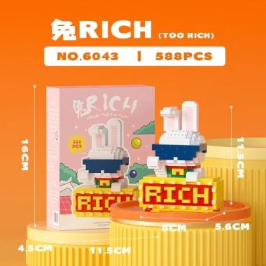Bộ Đồ Chơi Lắp Ráp Động Vật Hoạt Hình Cho Trẻ - Phát Triển Sáng Tạo, Giá 65.835₫ 6