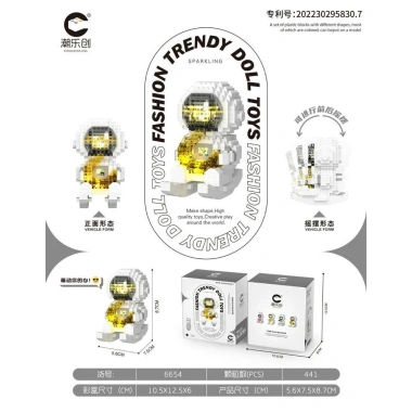 Bộ Đồ Chơi Lắp Ráp Phi Hành Gia Đầu Độc Đáo Thú Vị Phát Triển Tư Duy Giá Ưu Đãi 152.054 VND