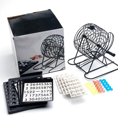 Bộ Đồ Chơi Lô Tô BINGO 75 Quả Bóng - Lồng Quay Xổ Số Giải Trí Thú Vị, Giá Ưu Đãi 269k 2