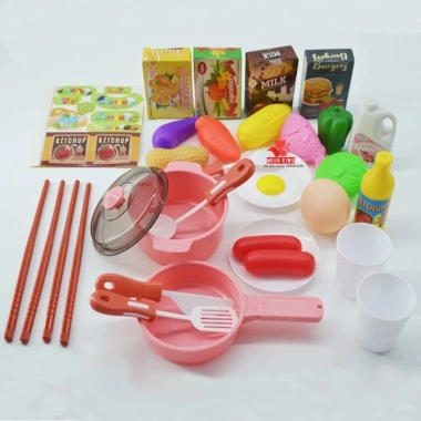 Bộ đồ chơi nấu ăn 36 chi tiết Playhouse - Bếp có nạc, đèn LED, giá siêu ưu đãi 131k 5