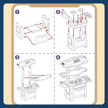 Bộ Đồ Chơi Nấu Ăn 48 Món Cao Cấp - Nhà Bếp Trẻ Em Giáo Dục Sáng Tạo 2-8 Tuổi 9 Bộ Đồ Chơi Nấu Ăn 48 Món Cao Cấp - Nhà Bếp Trẻ Em Giáo Dục Sáng Tạo 2-8 Tuổi 9