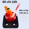 Bộ đồ chơi nấu ăn 69 chi tiết Bếp từ có nhạc, kích thích sáng tạo, giá chỉ 145.000₫ 2