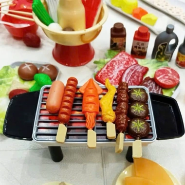 Bộ Đồ Chơi Nấu Ăn & BBQ 118 chi tiết nhựa cho bé – Sáng tạo, Giá ưu đãi 269.000₫