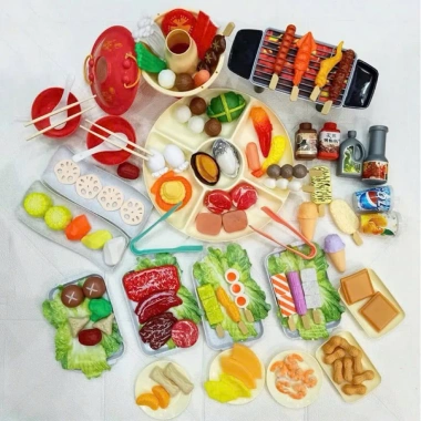 Bộ Đồ Chơi Nấu Ăn & BBQ 118 chi tiết nhựa cho bé – Sáng tạo, Giá ưu đãi 269.000₫