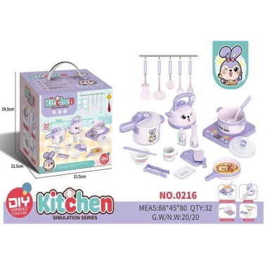 Bộ đồ chơi nấu ăn bé gái - Nhà bếp cỡ lớn, hiệu ứng sinh động, chỉ 115.000₫ 6