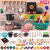Bộ Đồ Chơi Nấu Ăn Bếp Mini WISLEO Dùng Pin Va Quà Sinh Nhật Bé Gái Bé Trai 7