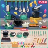 Bộ Đồ Chơi Nấu Ăn Bếp Mini WISLEO Dùng Pin Va Quà Sinh Nhật Bé Gái Bé Trai 8
