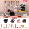 Bộ Đồ Chơi Nấu Ăn Bếp Mini WISLEO Dùng Pin Va Quà Sinh Nhật Bé Gái Bé Trai 10