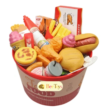 Bộ Đồ Chơi Nấu Ăn Fast Food Gà Rán Pizza cho Bé - Đầu Bếp Bee Toys Giá 130.000₫ 6