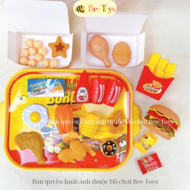 Bộ Đồ Chơi Nấu Ăn Fast Food Gà Rán Pizza cho Bé - Đầu Bếp Bee Toys Giá 130.000₫ 8