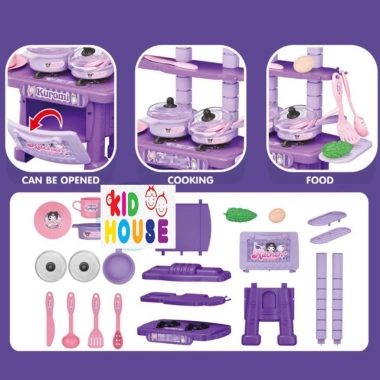 Bộ đồ chơi nấu ăn Kuromi 23 chi tiết + quầy tráng miệng 26 chi tiết – Đồ chơi bếp đáng yêu cho bé, giảm giá 120k 4 Bộ đồ chơi nấu ăn Kuromi 23 chi tiết + quầy tráng miệng 26 chi tiết – Đồ chơi bếp đáng yêu cho bé, giảm giá 120k 4