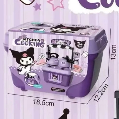 Bộ Đồ Chơi Nấu ăn KUROMI kèm sticker tự dán cho bé - BigLove, giá chỉ 47.000₫ 6