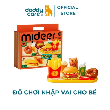 Bộ đồ chơi nấu ăn mini Mideer cho bé gái và bé trai - Play Hamburger Combo nhập vai bán hàng, giá ưu đãi 229.000 VND