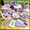 Bộ đồ chơi nấu ăn Thỏ Khủng long size lớn 20 chi tiết nhựa đẹp - Đồ bếp cho bé 2