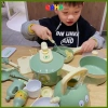 Bộ đồ chơi nấu ăn Thỏ Khủng long size lớn 20 chi tiết nhựa đẹp - Đồ bếp cho bé 7