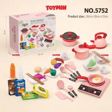 Bộ đồ chơi nhà bếp 36 món - Hộp nấu ăn cho bé, mô phỏng thực tế, chỉ 138.000₫ 3