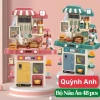 Bộ đồ chơi nhà bếp cỡ lớn 72-82cm âm thanh, khói, vòi nước - Bếp nấu ăn cho bé, giảm giá 125k 2