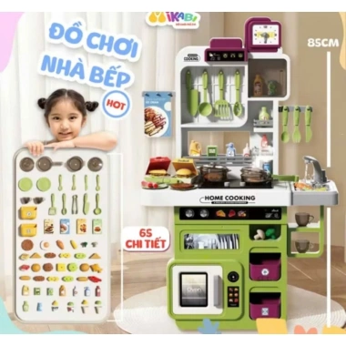 Bộ đồ chơi nhà bếp cỡ lớn 72-82cm âm thanh, khói, vòi nước - Bếp nấu ăn cho bé, giảm giá 125k 4