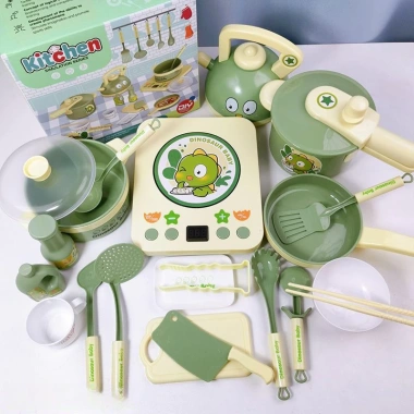 Bộ Đồ Chơi Nhà Bếp Khủng Long 35 Chi Tiết - Bếp Pin, Nấu Ăn Giáo Dục, Giá Siêu Ưu Đãi 3