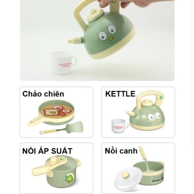 Bộ Đồ Chơi Nhà Bếp Khủng Long 35 Chi Tiết - Bếp Pin, Nấu Ăn Giáo Dục, Giá Siêu Ưu Đãi 4