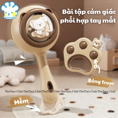 Bộ Đồ Chơi Nhạc Cụ Lục Lạc 6 Trong 1 - Trống, Gõ, Xúc Xắc, Kèn cho Bé - 41.087 2