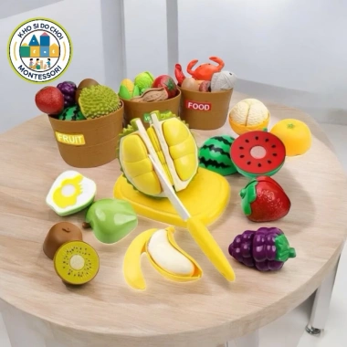 Bộ Đồ Chơi Rau Củ Hoa Quả Nhựa ABS An Toàn Cho Bé - Giá Ưu Đãi 164.999₫