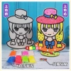 Bộ Đồ Chơi Tô Màu Kuromi Melody - Tranh Mút Xốp Bọt, Slime, Tranh Gỗ, Không Dính Tay, An Toàn Cho Bé - Giá 40.000₫ 7