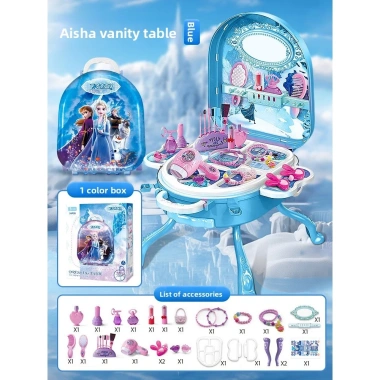 Bộ Đồ Chơi Trang Điểm Không Độc Hại Công Chúa Elsa - Hộp Quà Trẻ Gái Lisa 622k 5